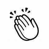 Clapping Applauso Mains Applause Icona Applauding Klappen Handen Animés Icône Icônes Cliparts sketch template