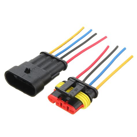 pin   car waterproof electrical connector male female plug wire electronic pro