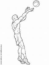 Basketball Player Drawing Drawings Un Sports Pages Dessin Basket Joueur Sport Coloriage Shoot Players Coloring Pose Draw Colorier Ball Reference sketch template