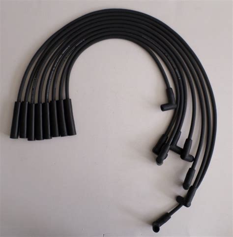 pontiac        hei mm black spiral core spark plug wires swapmeetparts