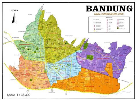 peta bandung hd wilayah kecamatan kabupaten kota bandung lengkap