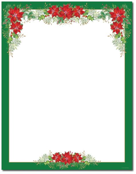 printable paper  christmas border