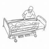 Hospital Bed Drawing Getdrawings sketch template