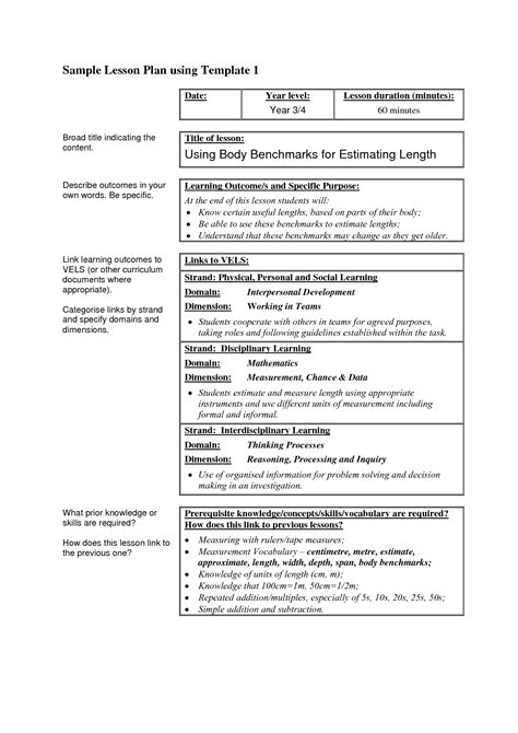 Lesson Plan Examples Pdf Hot Sex Picture