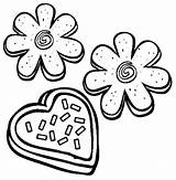 Cookie Coloring Sugar Clipart Clip Pages Cookies Valentines Online Library Valentine Christmas Sheet Printables Printable Drawings Color Sheets Cliparts Thecolor sketch template