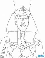 Coloring Pharaoh Akhenaten Drawing Pages Egyptian Egypt Hellokids Drawings Color Moses Ancient Egipto Dibujo Colouring Antiguo Con Popular Print sketch template