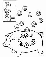Coloring Bank Piggy Pages Clipart Printable Color Colouring Getcolorings Coin Going Library Luna Getdrawings Popular sketch template