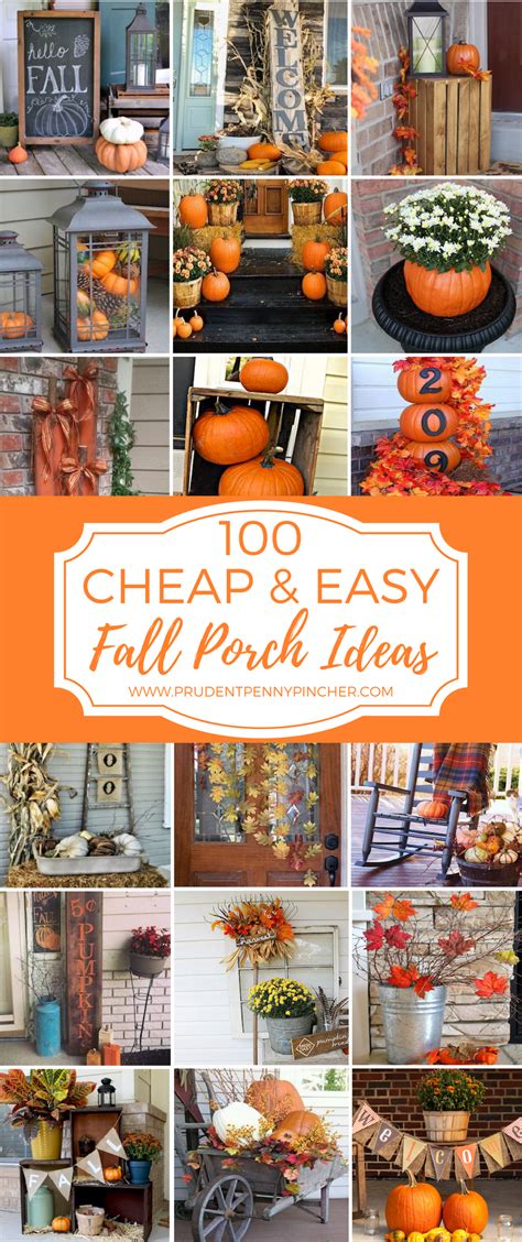 cheap  easy fall porch decor ideas fall
