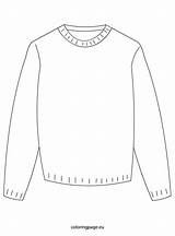 Sweater Template Coloring Ugly Winter Cardigan Pages Templates Sketch sketch template