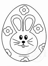 Easter Egg Rabbit Coloring Eggs Template Drawing Getdrawings sketch template