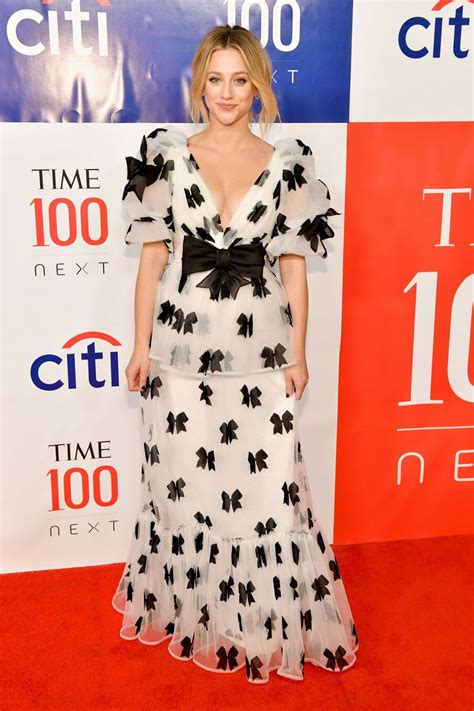 lili reinhart at time 100 next 2019 at pier 17 in new york