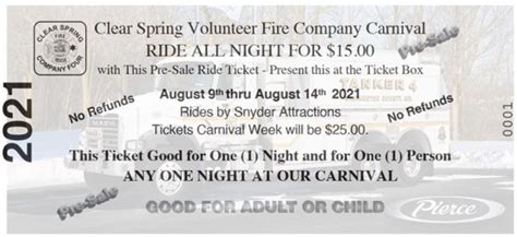 carnival ride  night  clear spring volunteer fire company