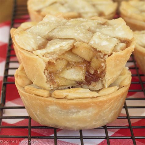 mini apple pies sprinkle some sugar