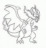 Charizard Mega Pokemon Coloring Pages Outline Ex Printable Drawing Brush Color Evolution Print Cool Getcolorings Together Plus Coloriage Unique Deviantart sketch template
