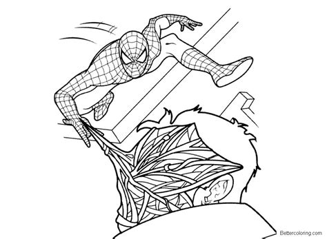 spiderman homecoming coloring pages  marvel comics  printable