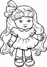 Coloring Doll Pages Baby Printable Comments sketch template