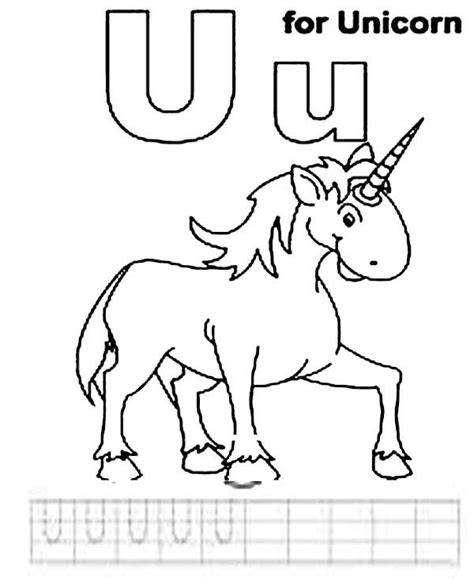 letter    unicorn coloring page bulk color   unicorn