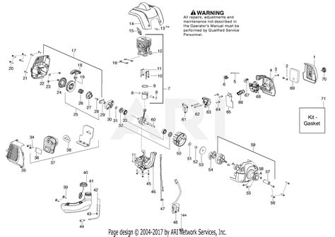 poulan pppt gas trimmer parts diagram  engine