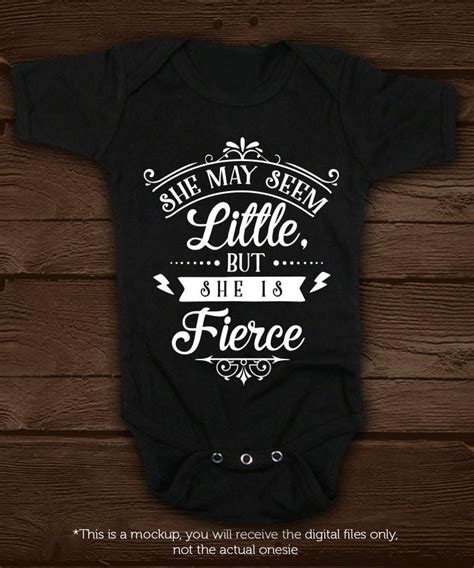 she may seem little but she is fierce svg file cutting