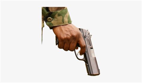 Download Png Hand Holding Gun Png And  Base