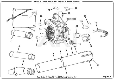 homelite ry blowervacuum parts diagram  figure