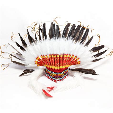 indian headdress red jeddala imports