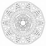 Monday Mandala Coloring Pages Colour Gentlemancrafter sketch template
