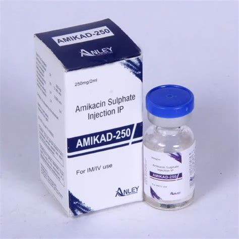 amikacin mg injection packaging size  ml  directed