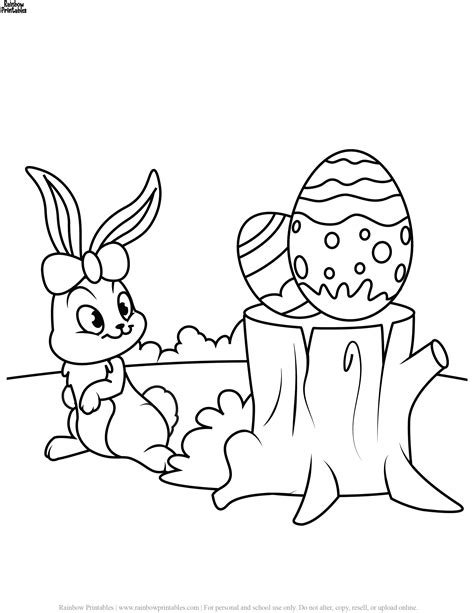 easter coloring pages rainbow printables
