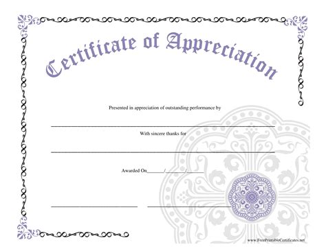 printable blank certificate award blank certificate template awards