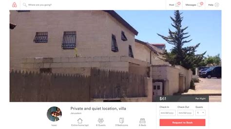 homes  israeli settlements  airbnb profits  al bawaba