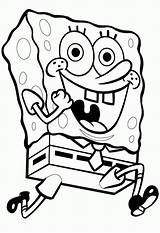 Coloring Spongebob Pages Squarepants Kids Printable sketch template