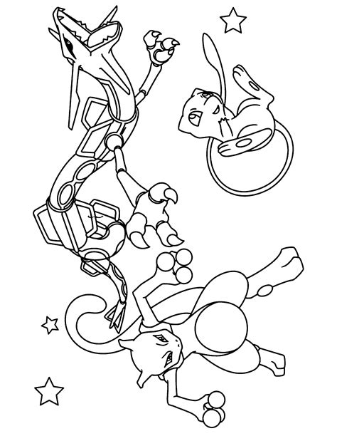 legendary mewtwo pokemon coloring pages    complete national pokedex  generation