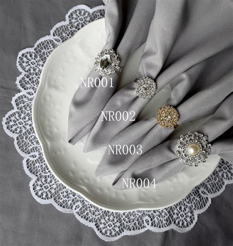 wedding napkin ring rhinestone napkin ring crystal napkin ring etsy