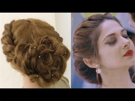 beautiful twist hairstyle easy party hairstyles youtube
