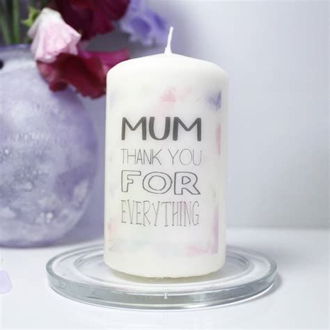 personalised mum thank you for candle for mum by olivia