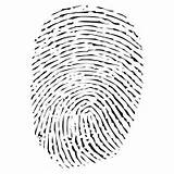 Mark Print Impression Icon Fingerprint Identification Biometric Security Icons Thumbs Finger Press sketch template