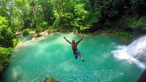 Cliff Jumping Blue Hole Island Gully Falls Jamaica