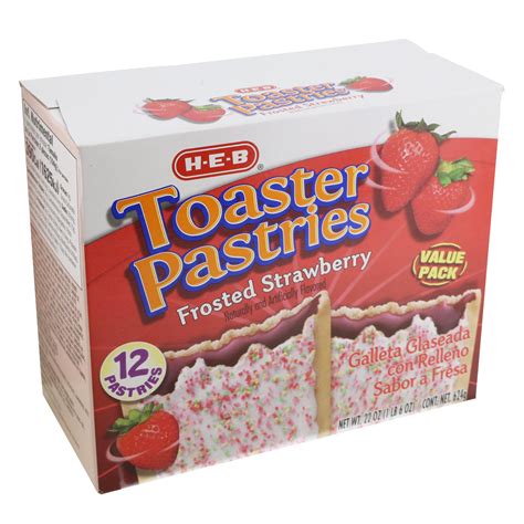 h e b frosted strawberry toaster pastries value pack shop toaster