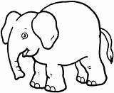 Savane Elephant sketch template