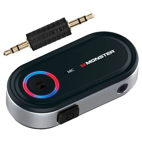 monster bluetooth auxiliary audio receiver  voice control walmartcom walmartcom
