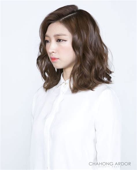 short hair korean wave perm wavy haircut