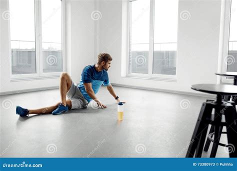 man workout exercises fitness male model exercising indoors stock image image  fitness