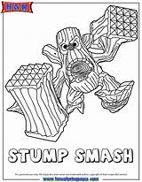 Coloring Stump Skylanders Smash Giants Life Series2 Pages Designlooter Drawings sketch template