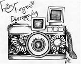 Camera Drawing Polaroid Vintage Getdrawings sketch template