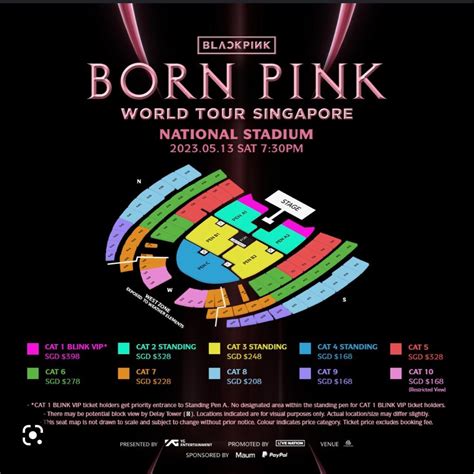 blackpink born pink world  singapore  vouchers event   carousell