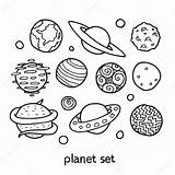 Planetas Planets Planeta Mundos Depositphotos Ficticios Getdrawings Contorno Pianeti Conhecido Fictícios Controls sketch template