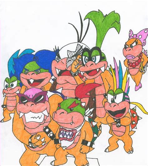 The Koopalings And Bowser Jr By Dimentio0 On Deviantart