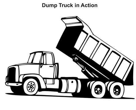 ideas  coloring printable dump truck coloring pages