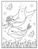 Meerjungfrau Malvorlage Ausmalbilder Meerjungfrauen Delfin Verbnow Freund sketch template